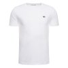 T-shirt koszulka Lacoste męska biała z okrągłym dekoldem bawełniana